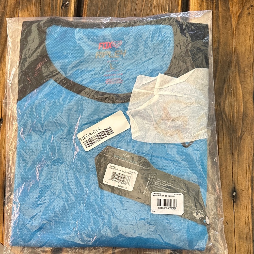 Fox Women's Sky Blue and Black Jersey